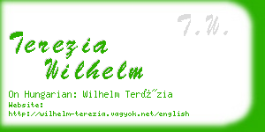 terezia wilhelm business card